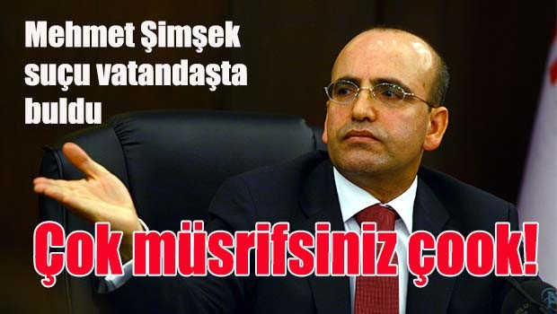Mehmet Şimşek suçu vatandaşta buldu