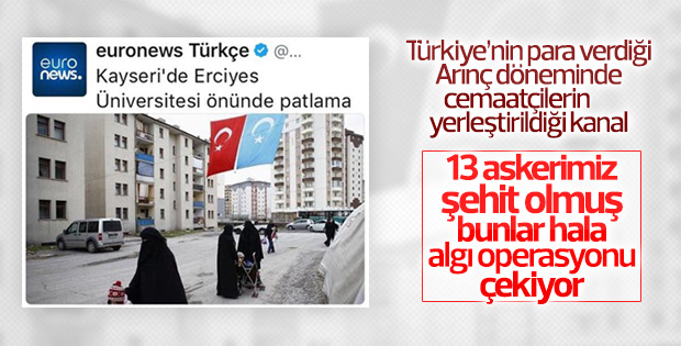 Euronews Kayseri saldırısında algı peşinde