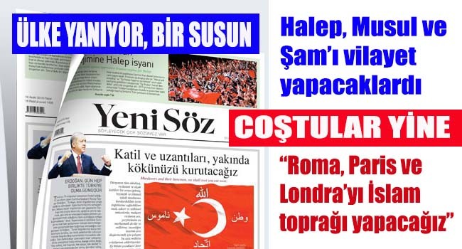 Ülke yanıyor, İslamcılar yine coştu!