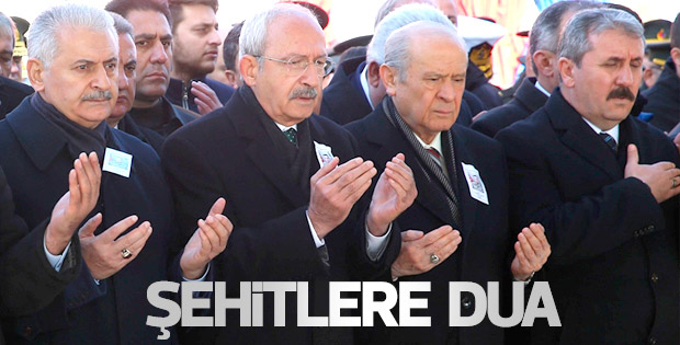 Parti Liderlerinden Şehitlerimize Dua