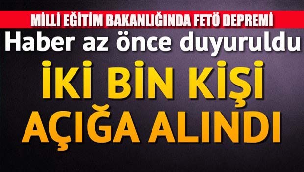 MEB'de FETÖ depremi