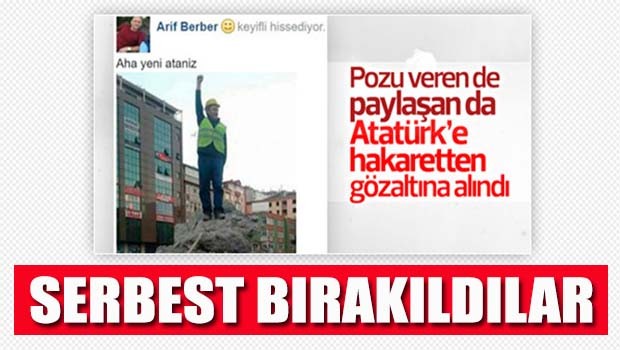 O pozu verenler serbest bırakıldı!