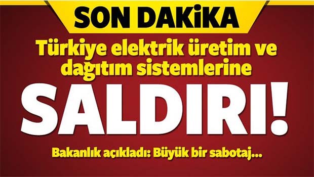 Elektrik üretim ve iletim hatlarına siber saldırı
