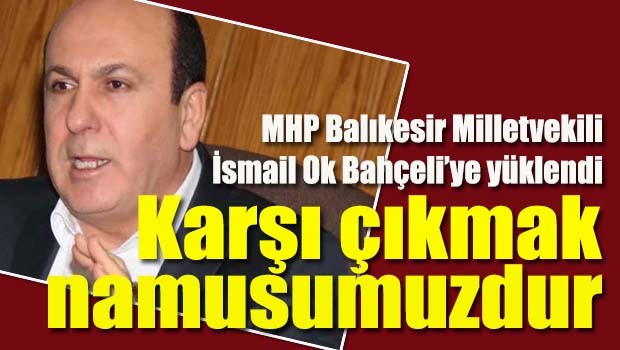MHP'li Ok, 'Karşı çıkmak namusumuzdur'