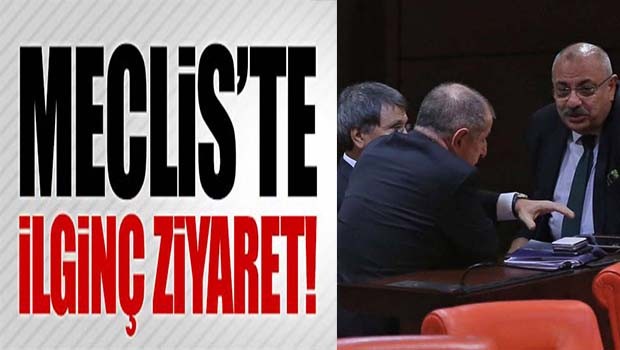 Meclis'te ilginç ziyaret!