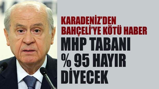 MHP tabanı yüzde 95 'hayır' diyecek!