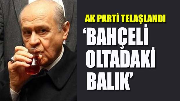 AK Parti telaşlandı, 'Bahçeli oltadaki balık'