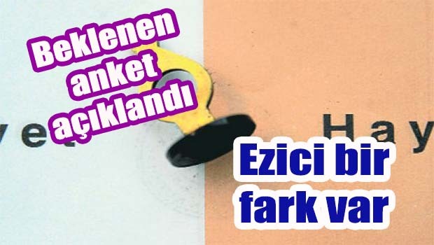 Beklenen anket açıklandı, ezici bir fark var!