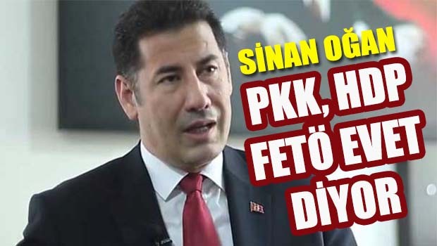 Sinan Ogan, 'PKK, HDP, FETÖ evet diyor!'