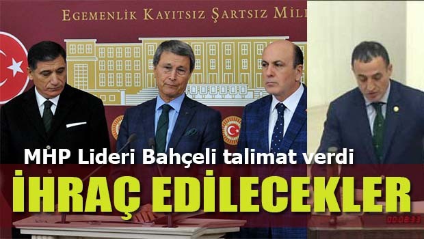 Bahçeli talimat verdi MHP'li hayırcı milletvekilleri ihraç edilecek!