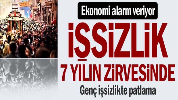 İşsizlik rakamları 7 yılın zirvesinde