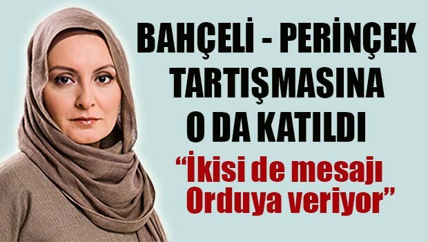 Bahçeli Perinçek tartışmasına o da katıldı!