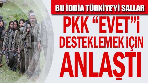 PKK 'evet'i desteklemek için anlaştı!