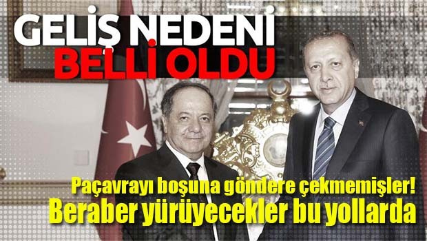 Barzani'nin geliş nedeni belli oldu!