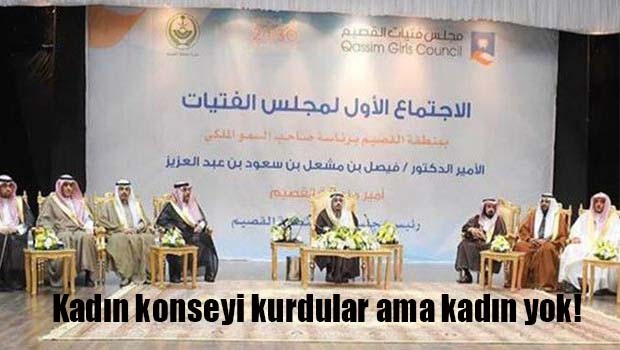 Kadın konseyi kurdular ama kadın yok!