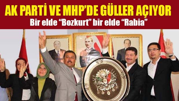 Bir elde 'Bozkurt' bir elde 'Rabia'