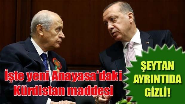İşte yeni Anayasadaki Kürdistan maddesi!