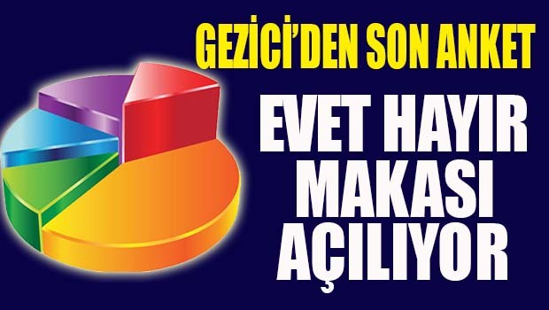 Gezici'den son anket! Evet Hayır makası açılıyor