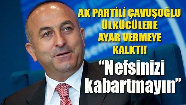 AK Partili Mevlüt Çavuşoğlu ülkücülere ayar vermeye kalktı!