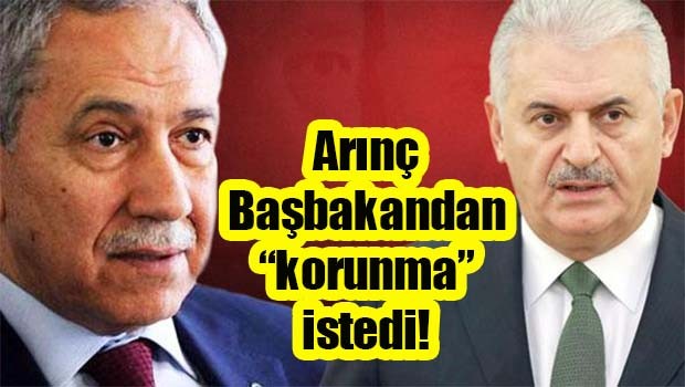 Arınç, Başbakan'dan 'korunma' istedi!