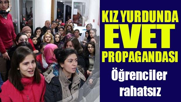 Kızyurdunda 'evet' propagandası!