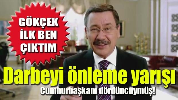 Gökçek, 'O gece ilk ben çıktım'