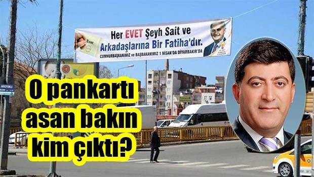 O pankartı asan bakın kim çıktı?