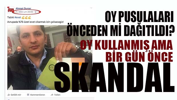 SKANDAL! OY PUSULALARI ÖNCEDEN Mİ DAĞITILDI!