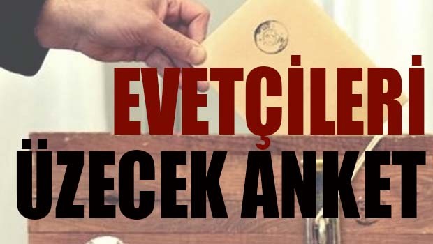 Evet'çileri üzecek anket