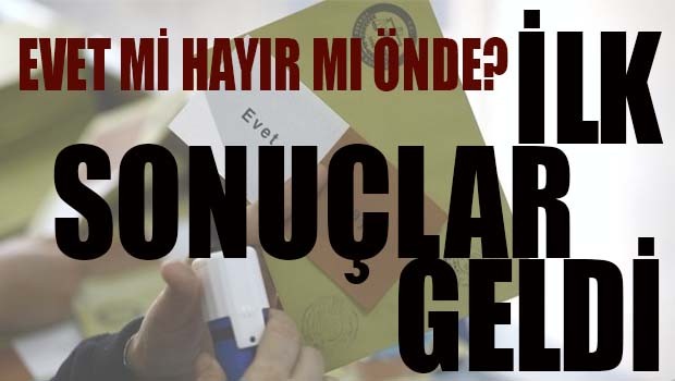 İLK SONUÇLAR GELDİ!