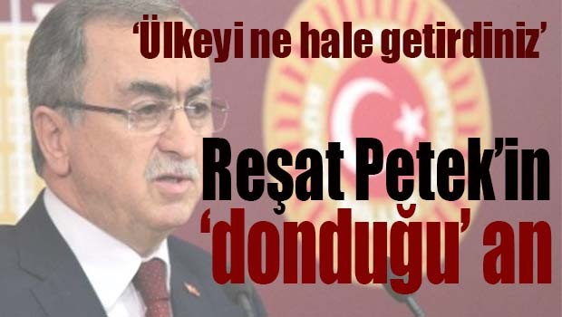 Reşat Petek'in 'donduğu' an!