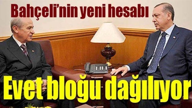 EVET BLOĞU DAĞILIYOR!