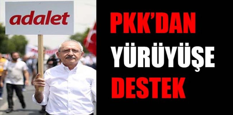 PKK yöneticisi Mustafa Karasu, Adalet yürüyüşüne destek verdi