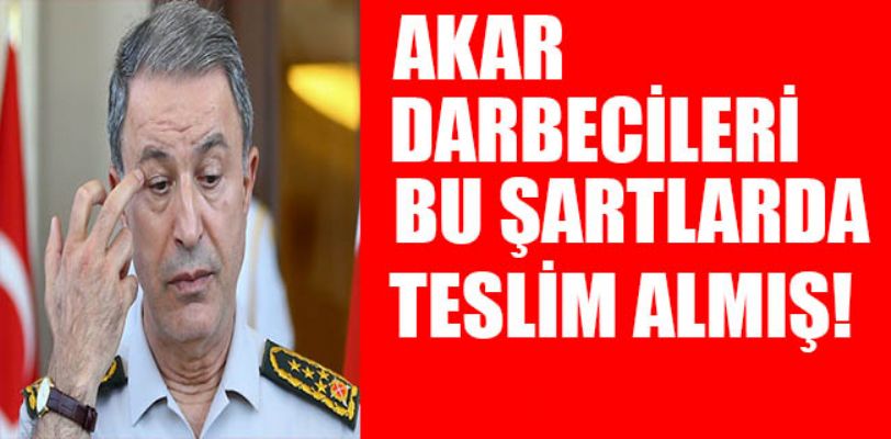 Akar darbecileri bu şartlarda teslim almış!