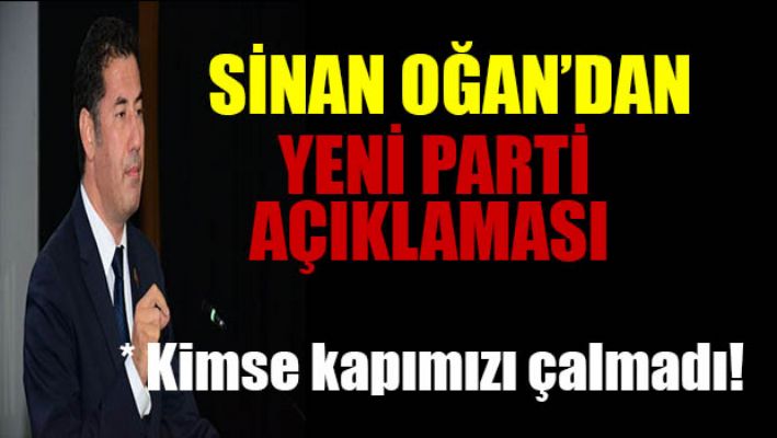Sinan Oğan'dan yeni parti açıklaması