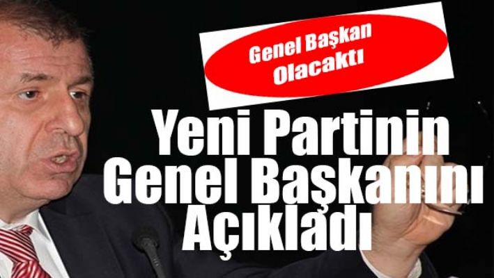 Ümit Özdağ, yeni partinin genel başkanını açıkladı