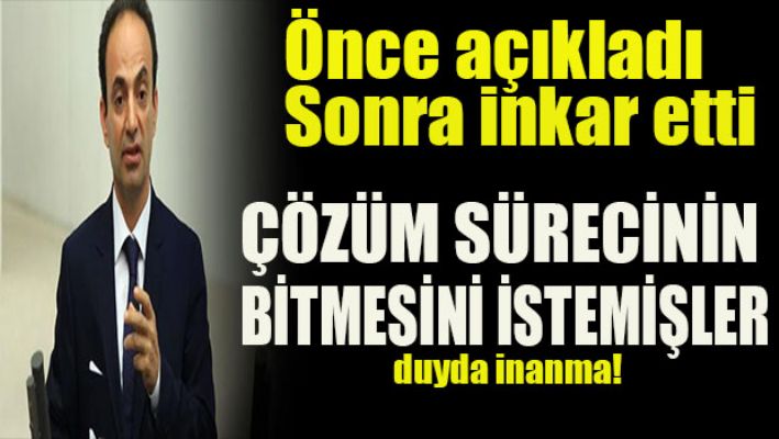Çözüm sürecinin bitmesini istedik!