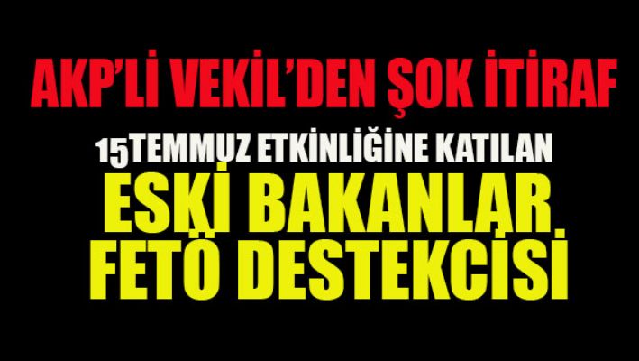 AKP'li vekilden şok itiraf