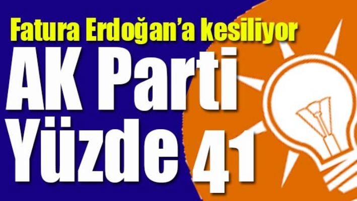 AK PARTİ YÜZDE 41