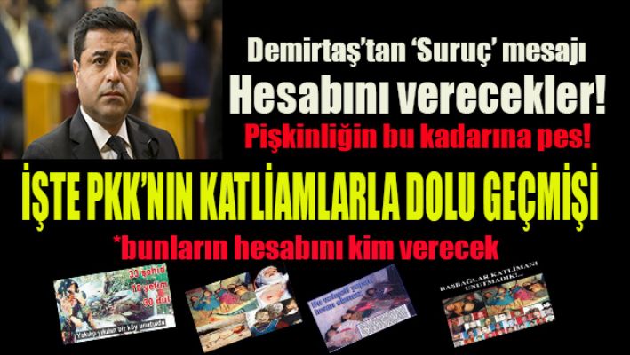 Demirtaş'tan 'Suruç' mesajı