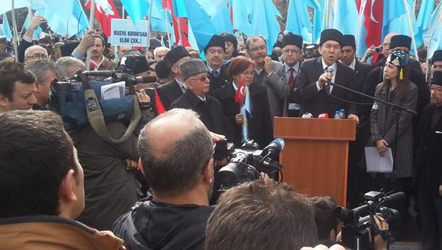 Ankara'da Kırım'a destek Mitingi