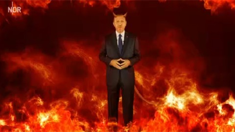 Alman televizyonu Erdoğan ile dalga geçti VİDEO