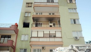 Eşine kızdı evi yaktı
