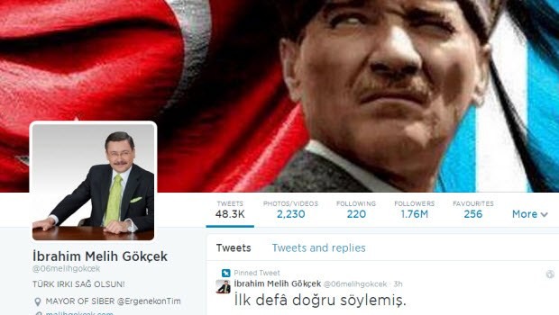 Gökçek'in Twitter hesabı çalındı