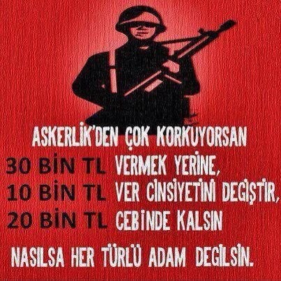Ülkücülerden bedelli askerliğe tepki afişi