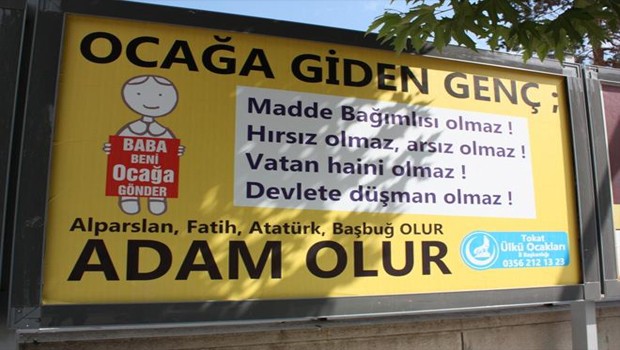 Ülkü ocaklarından şaşırtan afiş