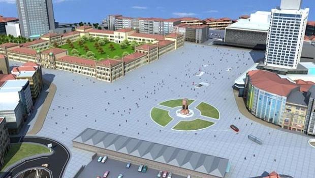 Taksim'de İnşaat başlarsa...