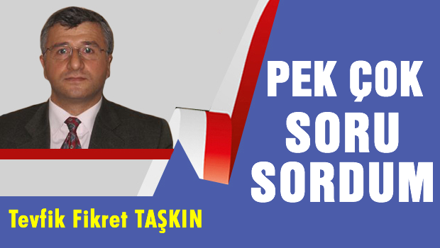 PEK ÇOK SORU SORDUM!