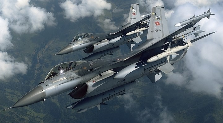 F-16'lar IŞİD ve PKK mevzilerini vurdu