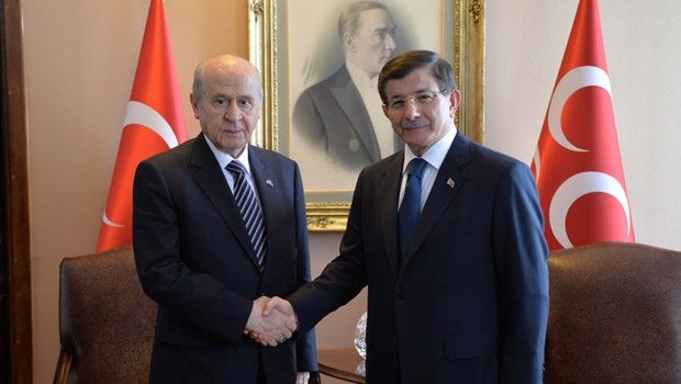 Davutoğlu ve  Bahçeli buluştu